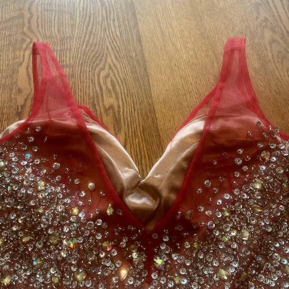 Sherri Hill Vintage Prom Dress Top For Replacement Skirt Jeweled Beaded Bodice - Picture 9 of 10